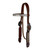 Showman Patriotic Metallic Fringe Headstall & Breast Collar Set w/ Reins