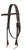 Showman Argentina Cow Leather Headstall w/ Barbed Wire Tooling