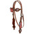 Showman Painted American Flag Headstall & Breast Collar Set w/ Fringe & Reins
