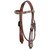 Showman Rainbow Tie Dye Headstall & Breast Collar Set w/ Fringe