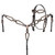 Showman Black Leather Headstall & Breast Collar Set w/ Copper Studs Conchos
