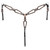 Showman Black Leather Headstall & Breast Collar Set w/ Copper Studs Conchos
