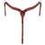 Showman Contoured Leather Breast Collar w/ Floral Tooling