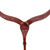 Showman Contoured Leather Breast Collar w/ Floral Tooling
