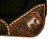 Showman 31" x 32" Built Up Black Felt Saddle Pad w/ Engraved Praying Cowboy