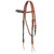 Showman Argentina Leather Browband Headstall w/ Beaded Navajo Cross Design