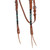 Showman Argentina Leather Browband Headstall w/ Beaded Navajo Cross Design