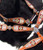 Showman Multi-Colored Beaded Cross Design Leather Headstall & Breast Collar Set