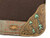 Klassy Cowgirl 28" x 30" Barrel Style Brown Felt Saddle Pad w/ Painted Arrow Design