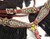 Showman Pony Size Sunflower Print Leather Headstall & Breast Collar Set