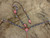 Showman Beaded Leather Headstall & Breast Collar Set w/ 3D Leather Flower Accents