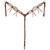 Showman Medium Leather Cowhide Overlay Browband Headstall & Breast Collar Set