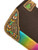 Showman Pony Brown Felt Saddle Pad w/ Rainbow Metallic, Painted Feather & Cactus Accents