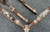 Showman Leather Single Ear Headstall & Breast Collar Set w/ Hair-On Cowhide Inlay