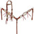 Showman Cowhide Overlay Single Ear Leather Headstall & Breast Collar Set