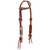 Showman Cowhide Overlay Single Ear Leather Headstall & Breast Collar Set