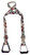 Showman Heavy Duty Nylon Adjustable Buddy Stirrups w/ Cow Print