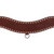 Showman Basketweave Tooled Leather Tripping Collar w/ White Buckstitch