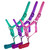 Showman Pony Triple Ply Nylon Halter w/ Lead Rope