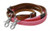 Showman 7' Rubber Grip Leather Barrel Reins w/ Scissor Snap Ends