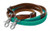 Showman 7' Rubber Grip Leather Barrel Reins w/ Scissor Snap Ends