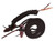 Showman 22' Round Braided Nylon Mecate Reins w/ Leather Slobber Straps