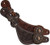 Showman Ladies Size Argentina Cow Leather Floral Tooled Spur Straps w/ Copper Conchos