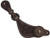 Showman Ladies Size Argentina Cow Leather Floral Tooled Spur Straps w/ Copper Conchos