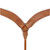 Showman Leather Contoured Breast Collar w/ Basketweave Tooling