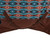 Showman Orange/Turquoise Southwest Print 1200D Turnout Horse Sheet
