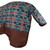 Showman Orange/Turquoise Southwest Print 1200D Turnout Horse Sheet