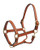 Leather Horse Size Halter w/ Brass Hardware