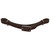 Showman Adjustable Oiled Leather Curb Strap