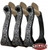 Showman Black Engraved Aluminum Stirrups w/ Rhinestones Showman Black Engraved Aluminum Stirrups w/ Rhinestones