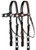 Leather Browband Headstall w/ Engraved Silver Conchos & Reins