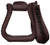 Showman Leather Covered Western Stirrups