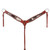 Showman Medium Oil Leather Hair-On Cowhide Headstall & Breast Collar Set
