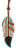 Leather Hand Painted Southwest Design Tie-On Feather