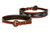 Showman Couture Genuine Leather Dog Collar w/ Turquoise Beaded Inlay