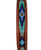 Showman Couture Genuine Leather Dog Collar w/ Turquoise Beaded Inlay