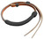 Showman Medium Leather Over & Under Whip w/ Nylon Wrap Accent