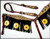 Showman Sunflower Print Leather Headstall & Breast Collar Set w/ Fringe