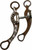Showman Brown Steel Bit w/ Engraved Silver Floral Design & Rhinestone Accents