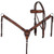 Showman Leather Floral Tooled Headstall & Breast Collar Set