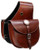 Showman Top Grain Leather Saddle Bag w/ Single Buckle Closure