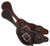 Showman Men's Argentina Cow Leather Crossed Guns Concho Spur Straps