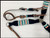 Showman Black, Teal, Peach & Burgundy Corded Single Ear Headstall & Breast Collar Set