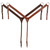 Showman Argentina Cow Leather Breast Collar w/ Barbed Wire Tooling