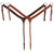 Showman Argentina Cow Leather Breast Collar w/ Basket Tooled Design