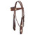 Showman Argentina Cow Leather Browband Headstall w/ Rawhide Accent